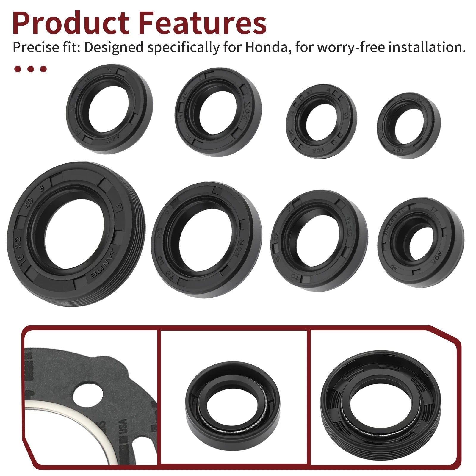 Complete Gasket and Oil Seals Kit for Honda CR80R (1986–1991)