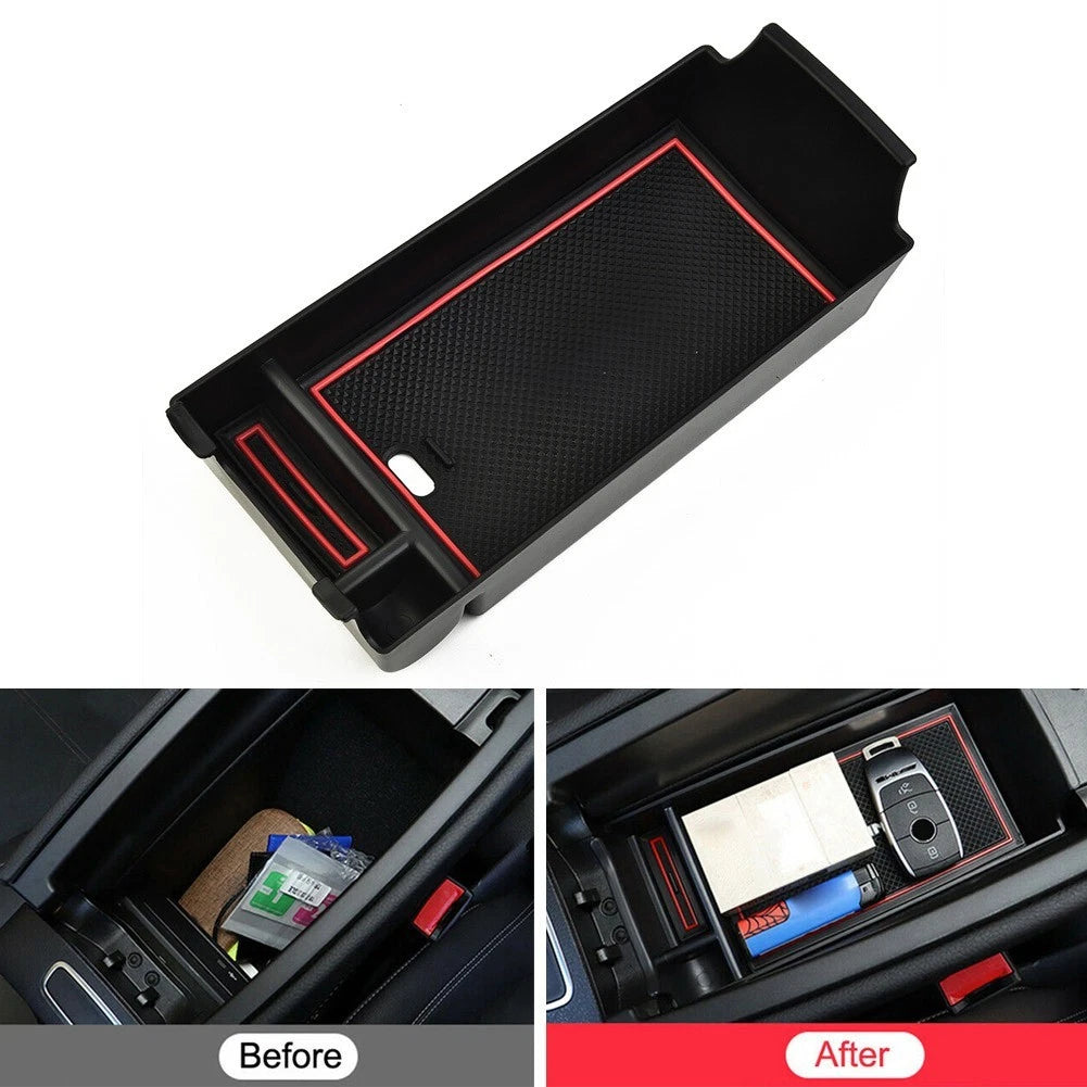 Armrest Storage Box Tray for Mercedes A-Class B-Class CLA GLA (2013–2023)