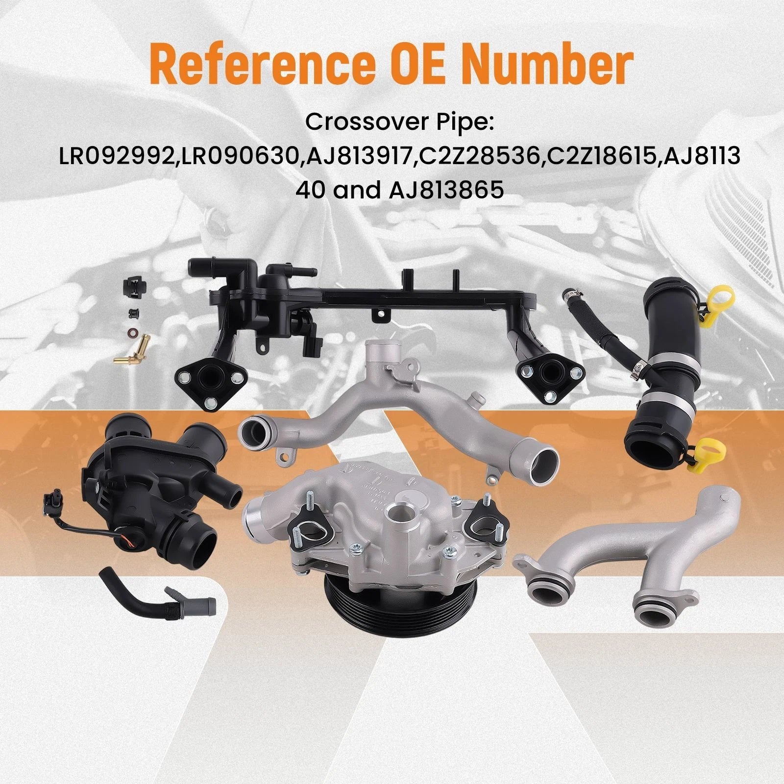 Cooling Water Pump Pipe System Kit for Land Rover Range Rover (2010–2023)