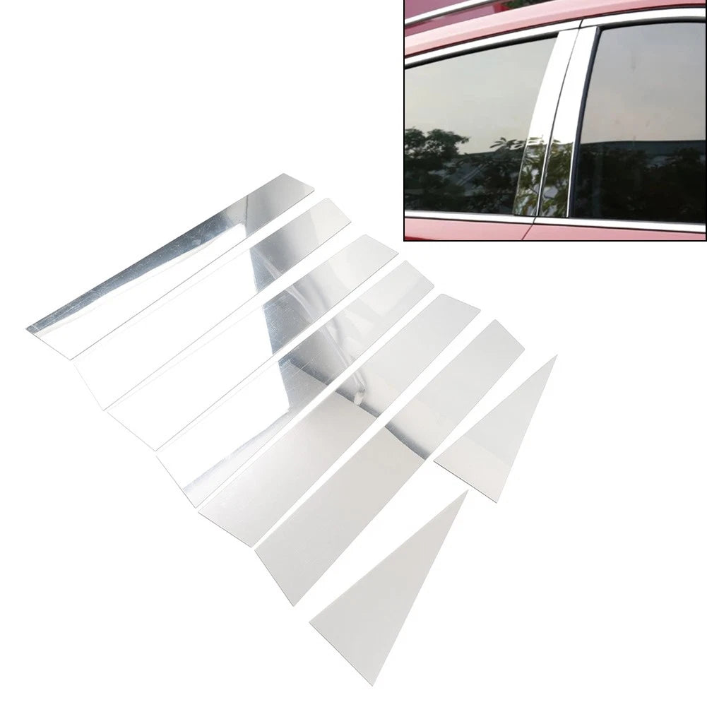 Pillar Post Set Door Window Cover Trim Kit For Nissan X-trail Rogue 2008-13