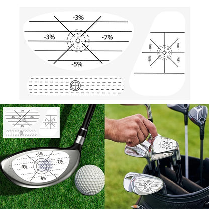 50pcs Training Stickers for Golf Ball Striking Analysis