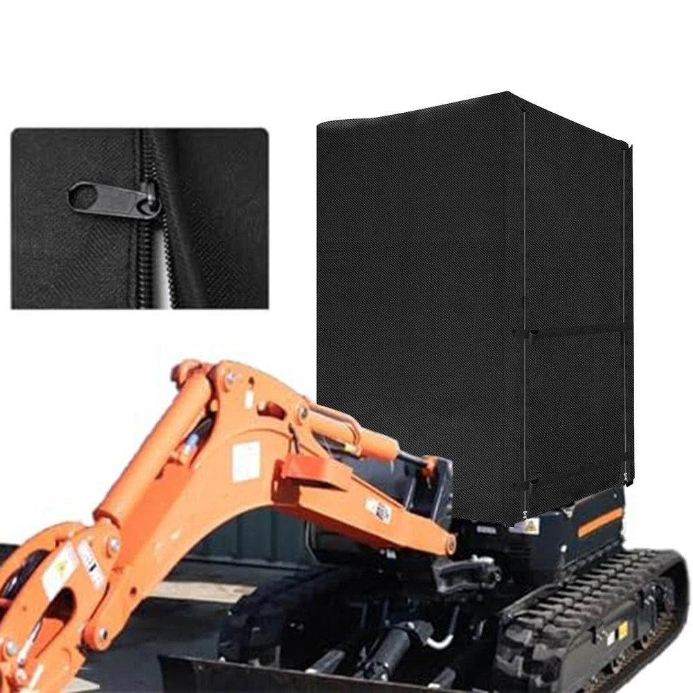Heavy Duty Waterproof Dustproof Excavator Cover - Adjustable Fit