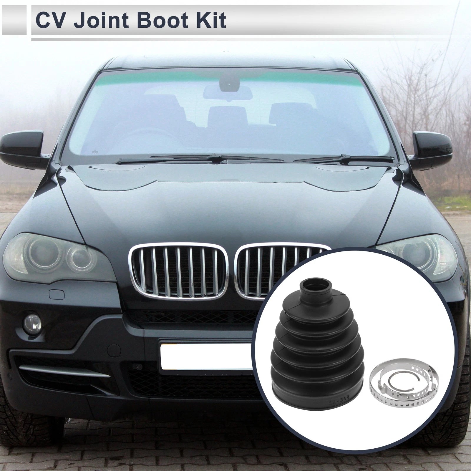 Outer CV Joint Boot Kit with Clamps for BMW X5 (2007–2013)