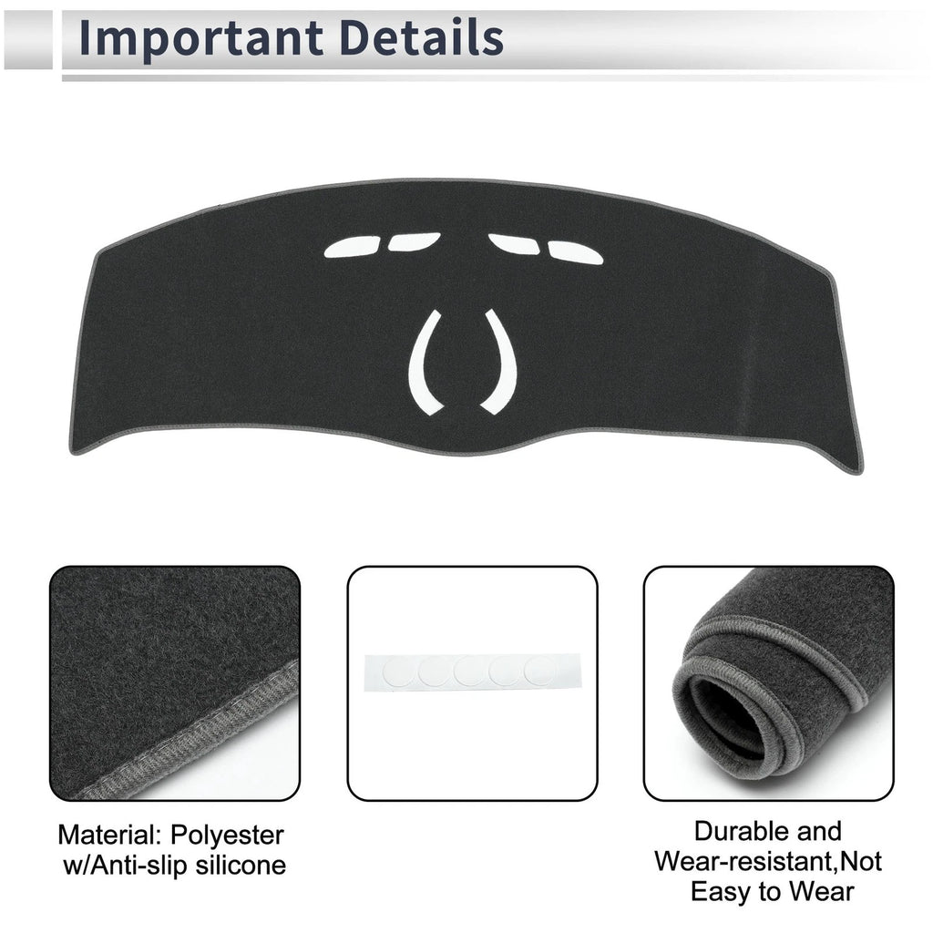 Dash Cover Mat Replacement for BMW Mini Cooper (MINI) F55 F56 2014–2024 Gray