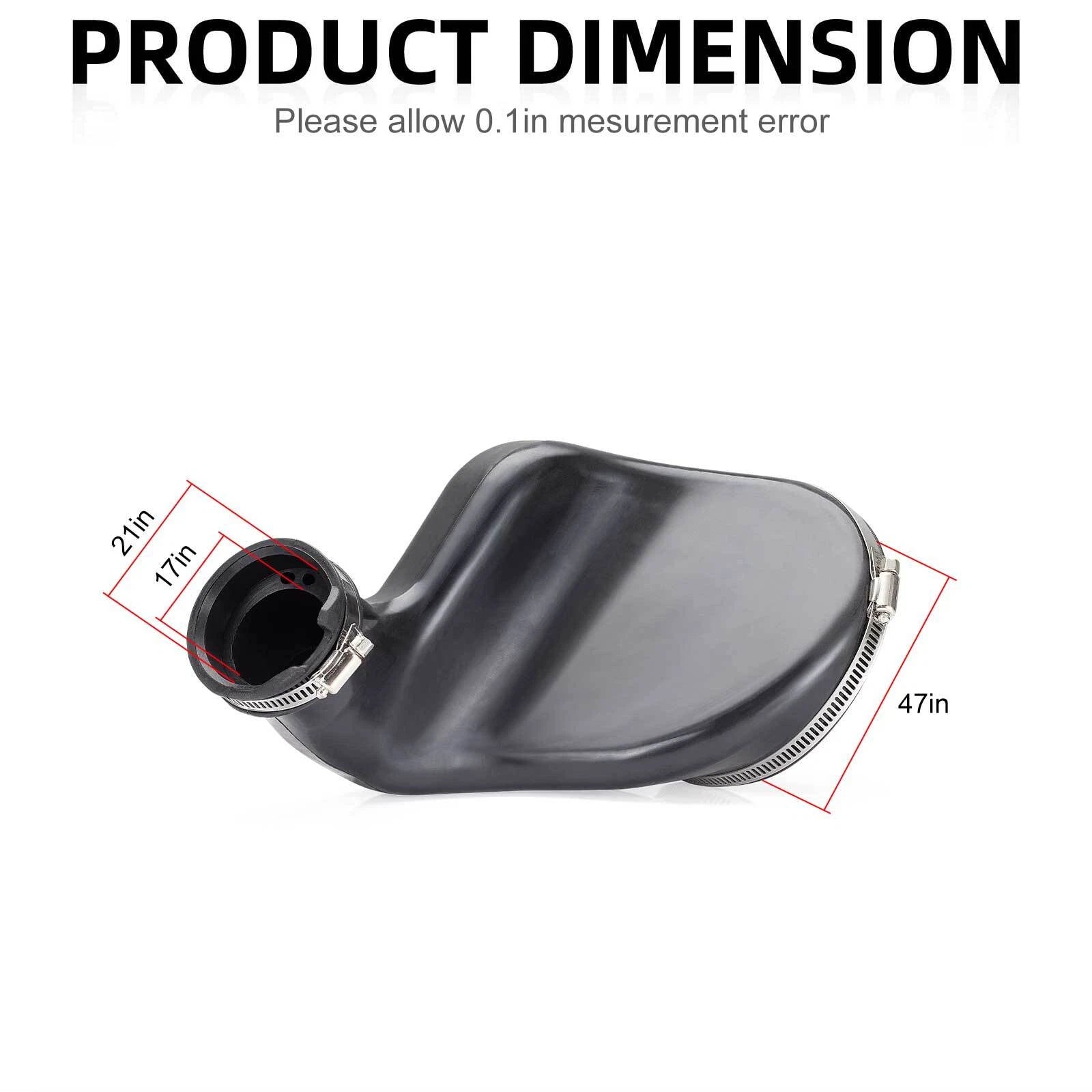 Set of 2 Air Box to Carburetor Rubber Intake Boots for Yamaha YFZ450 (2004–2009)