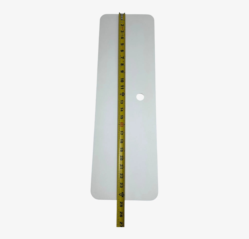 White Polycarbonate Marine Hatch Sheet Panel 24.625" x 7.75" x 0.5"