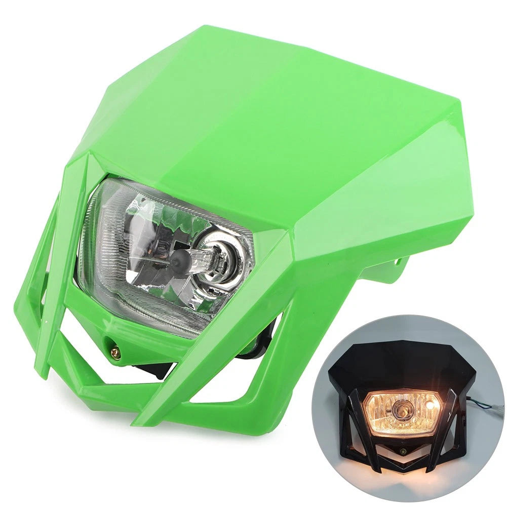 H4 Headlight Fairing for Kawasaki KLX XR CRF DRZ RMZ Dirt Bikes (12V)