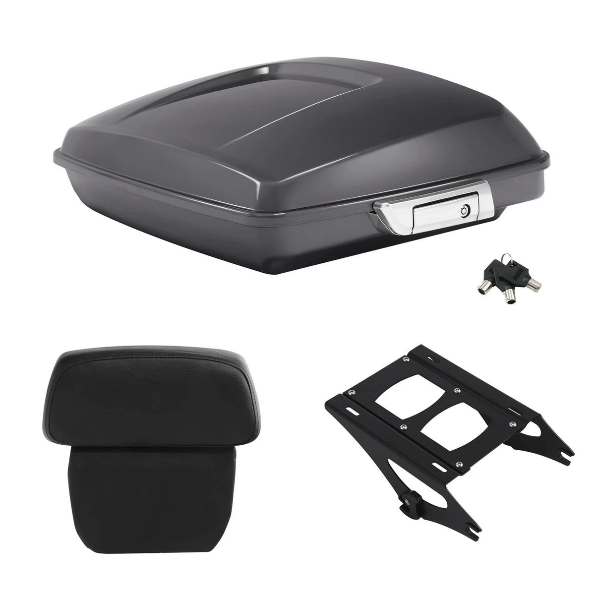Razor Trunk Backrest Mount for Harley Touring (2014–2026) Gauntlet Gray Metallic