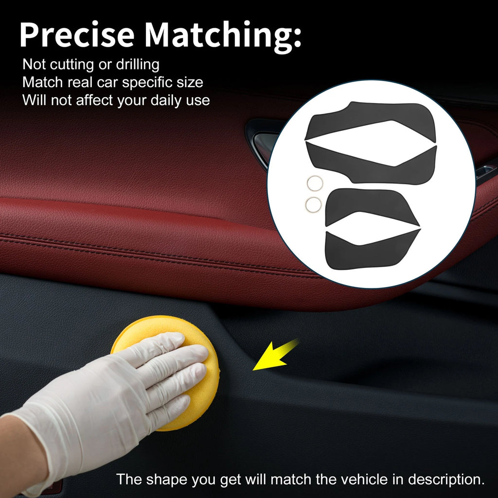 Car Door Anti Kick Pad Sticker Protector for Hyundai Santa Fe (2013–2018)