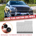 16 Pcs Ignition Coil Spark Plug Wire Set for Mercedes-Benz CL500 (2001–2006)