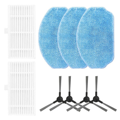 HEPA Filter Mop Cloths Side Brushes Kit for XIEBro Life BR151