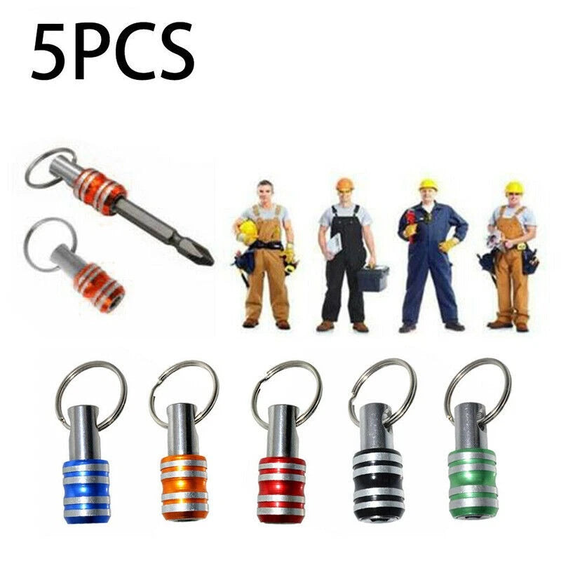 5Pcs 1/4" Hex Shank Quick Release Screwdriver Bit Holder for Tools