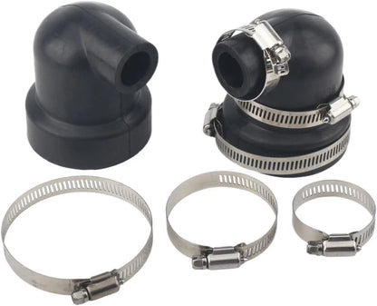 Set of 2 Exchanger End Caps for Volvo Penta MD2010 MD2020 MD2030 MD2040