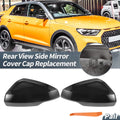 Rearview Mirror Cover Caps Replacement Pair Gloss Black for Audi A1 (2018–2023)