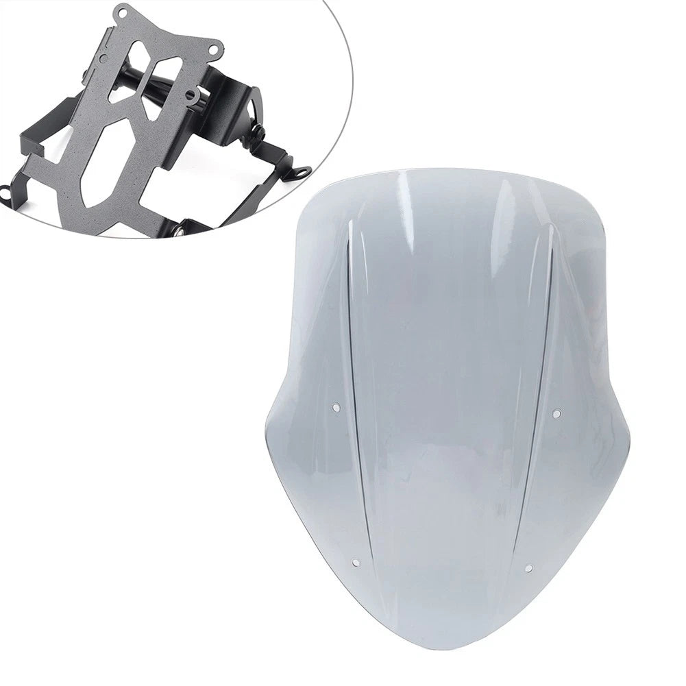 Clear Windshield Windscreen Wind Defector Protection For Ducati Diavel 2014-2018