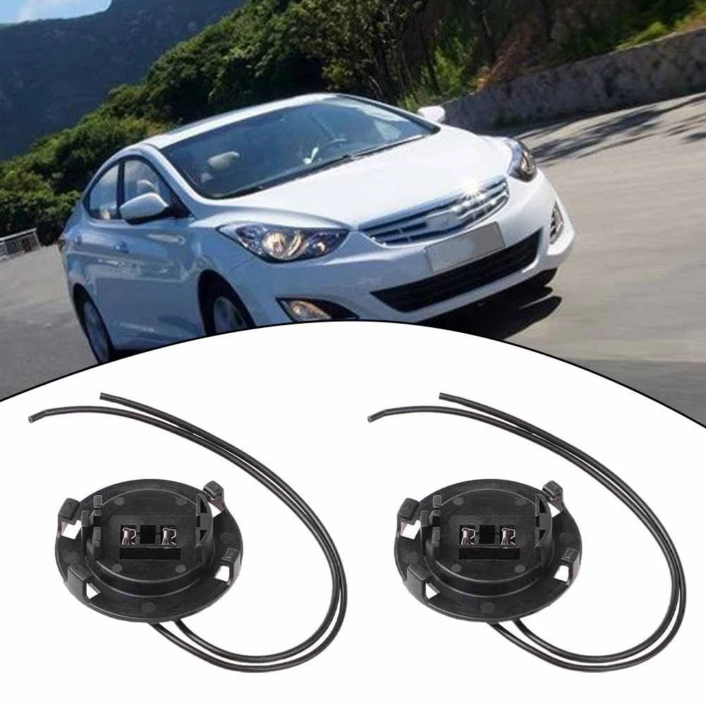 H7 Bulb Socket Adapter Duo for Hyundai Kia Vehicles (2 Piece Set)