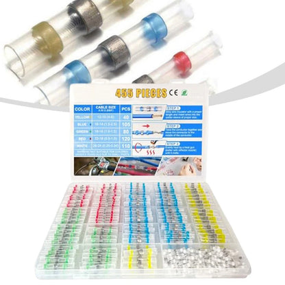 455PCS Heat Shrink Connector Kit for Automotive Wiring (Universal)