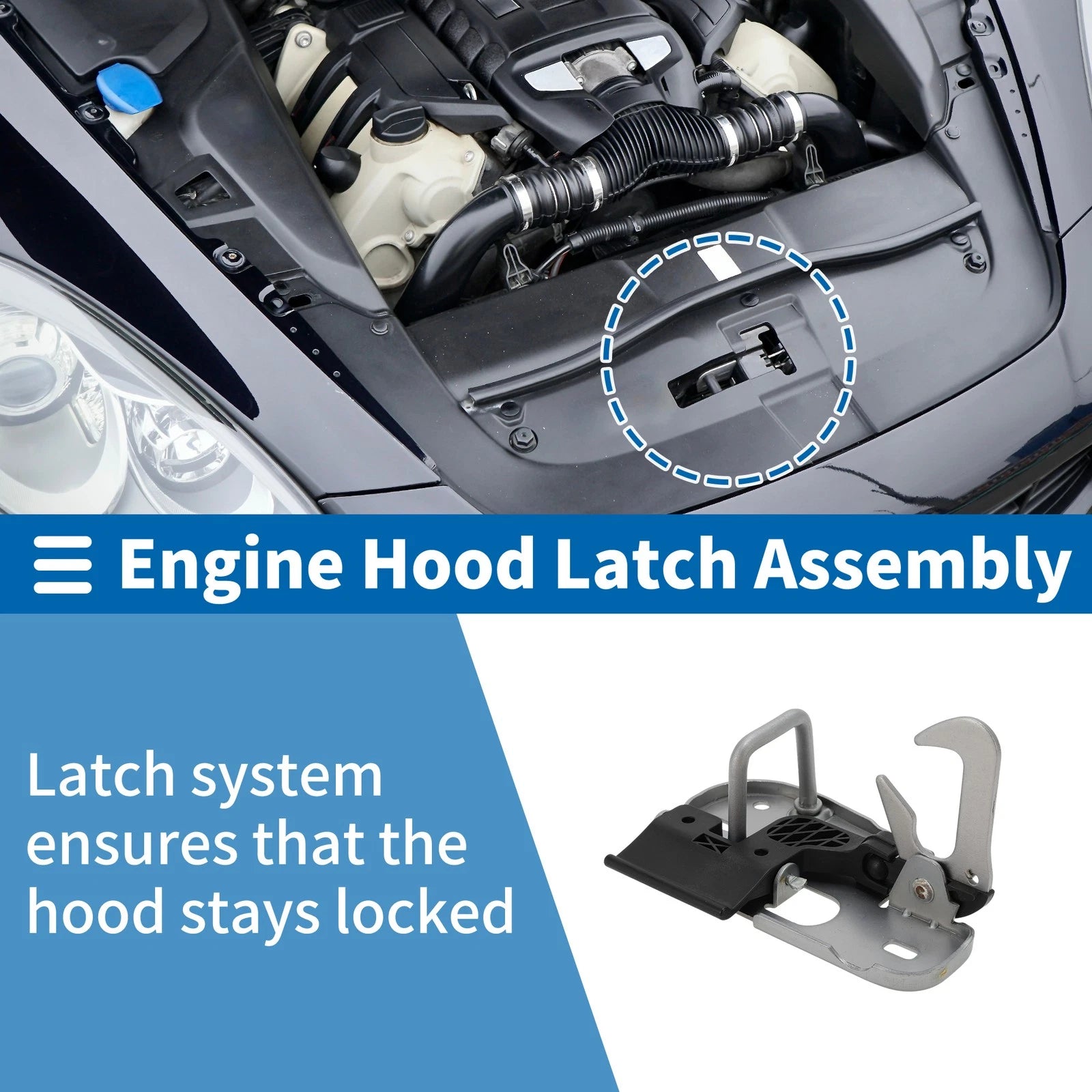 Hood Latch Assembly OEM Replacement for Volkswagen Passat B6 (2006–2011)