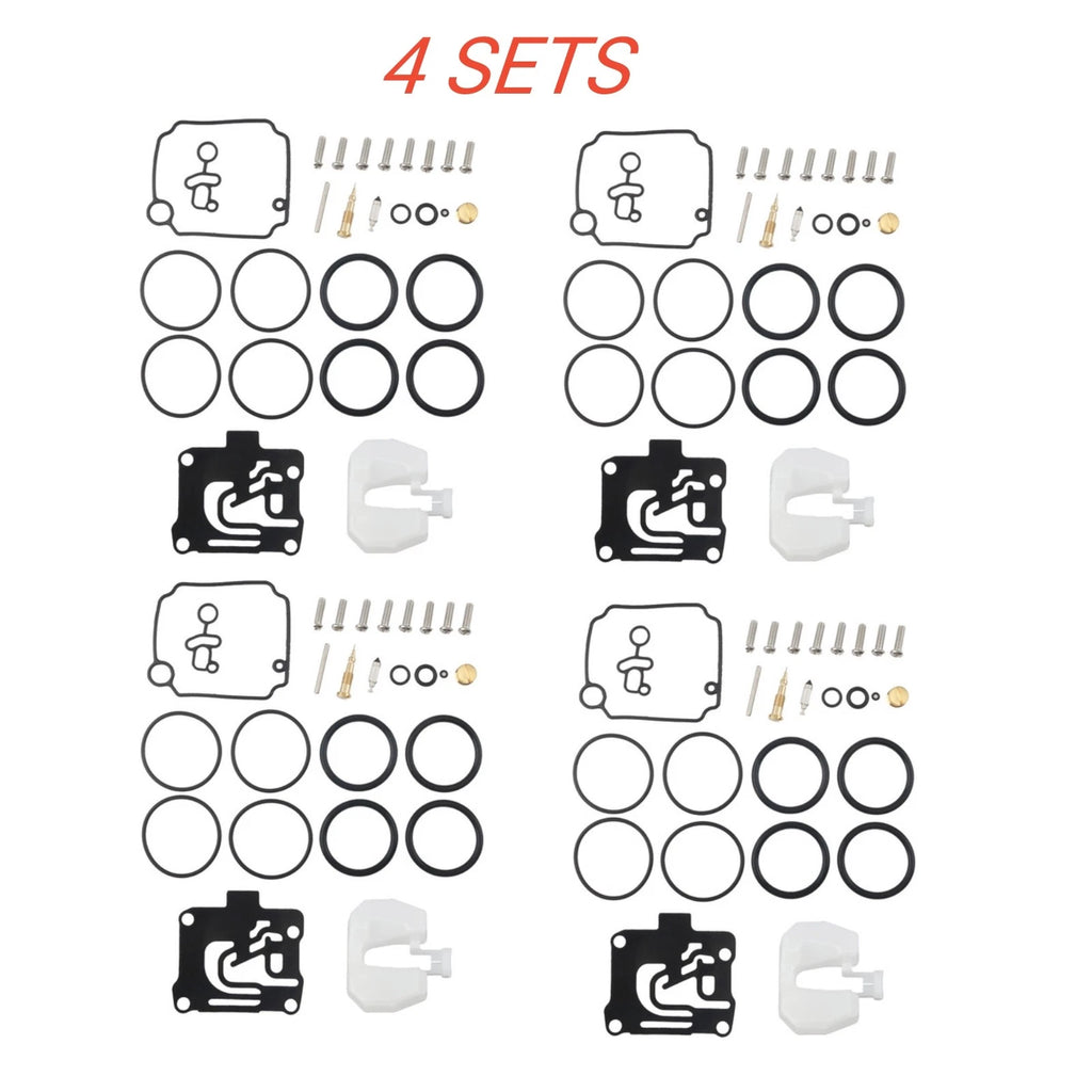 4Pcs Carburetor Repair Kit 62Y-W0093-10 for Yamaha 4-Stroke 50HP