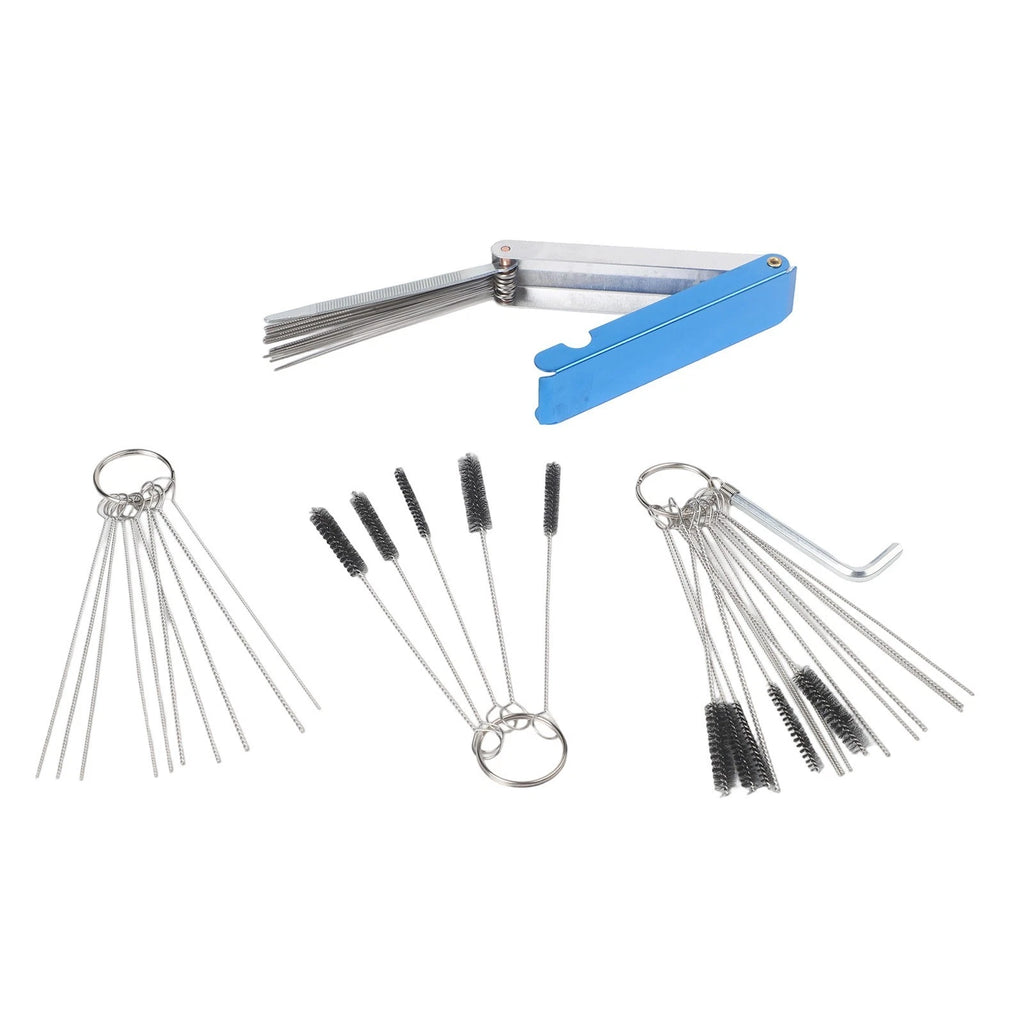 Set of 4 Carburetor Cleaning Brush Tools for Engine Maintenance
