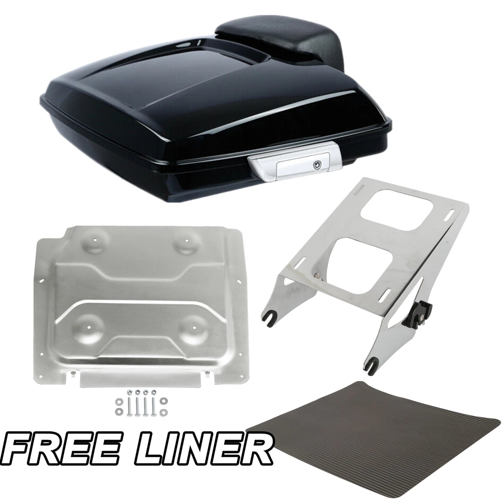 Razor Trunk Backrest Mount Rack Plate for Harley Touring Glide (2014–2026)