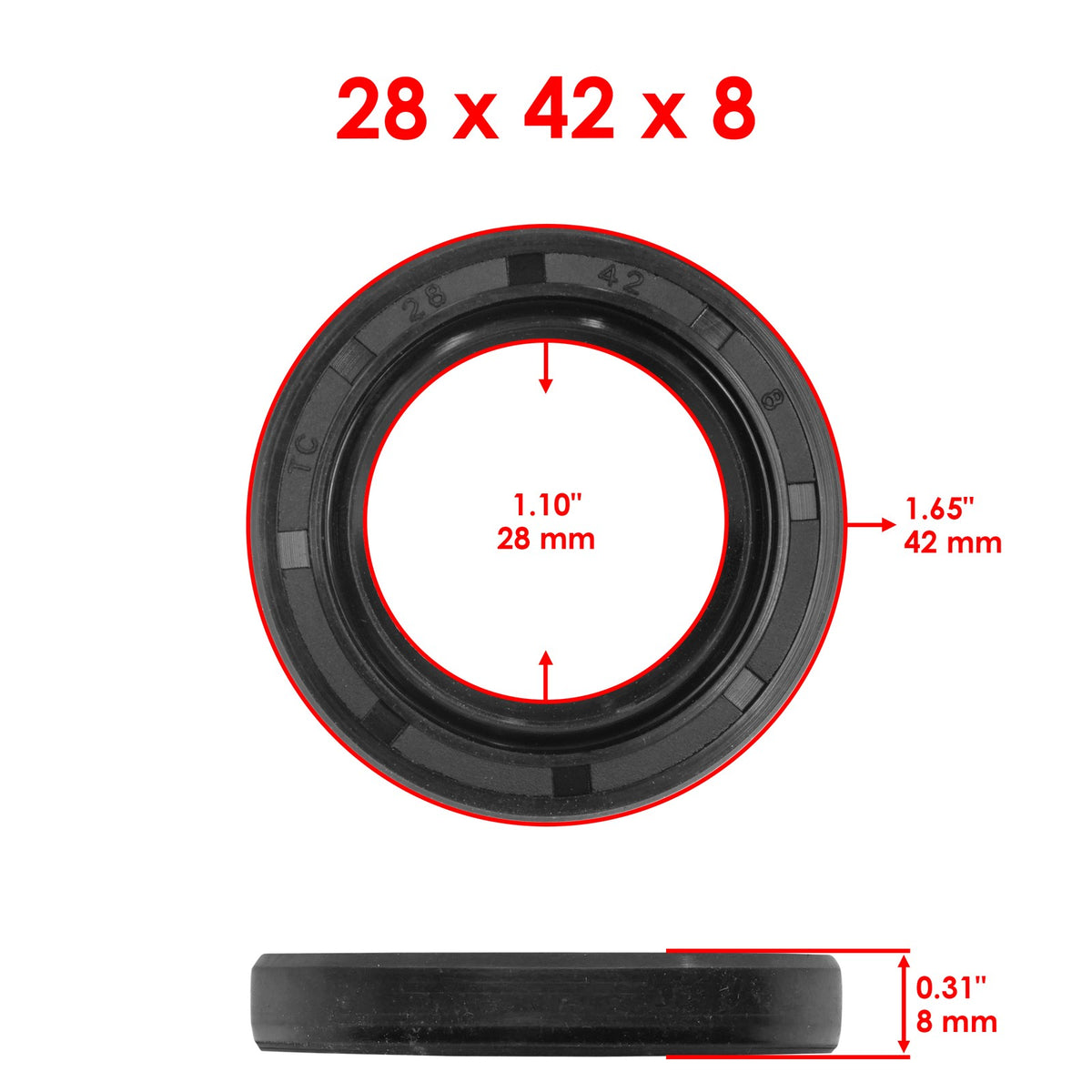 Front Wheel Bearing and Seals Kit for Honda TRX250R FourTrax 250R (1988–1989)