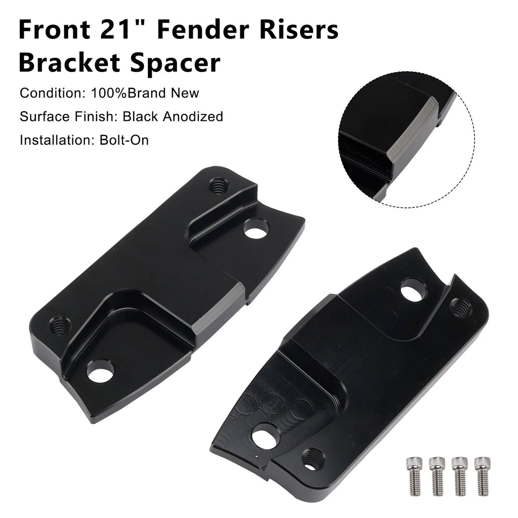 Front Fender Risers Bracket Spacer for Harley Touring Electra Street Glide (2014–2023)