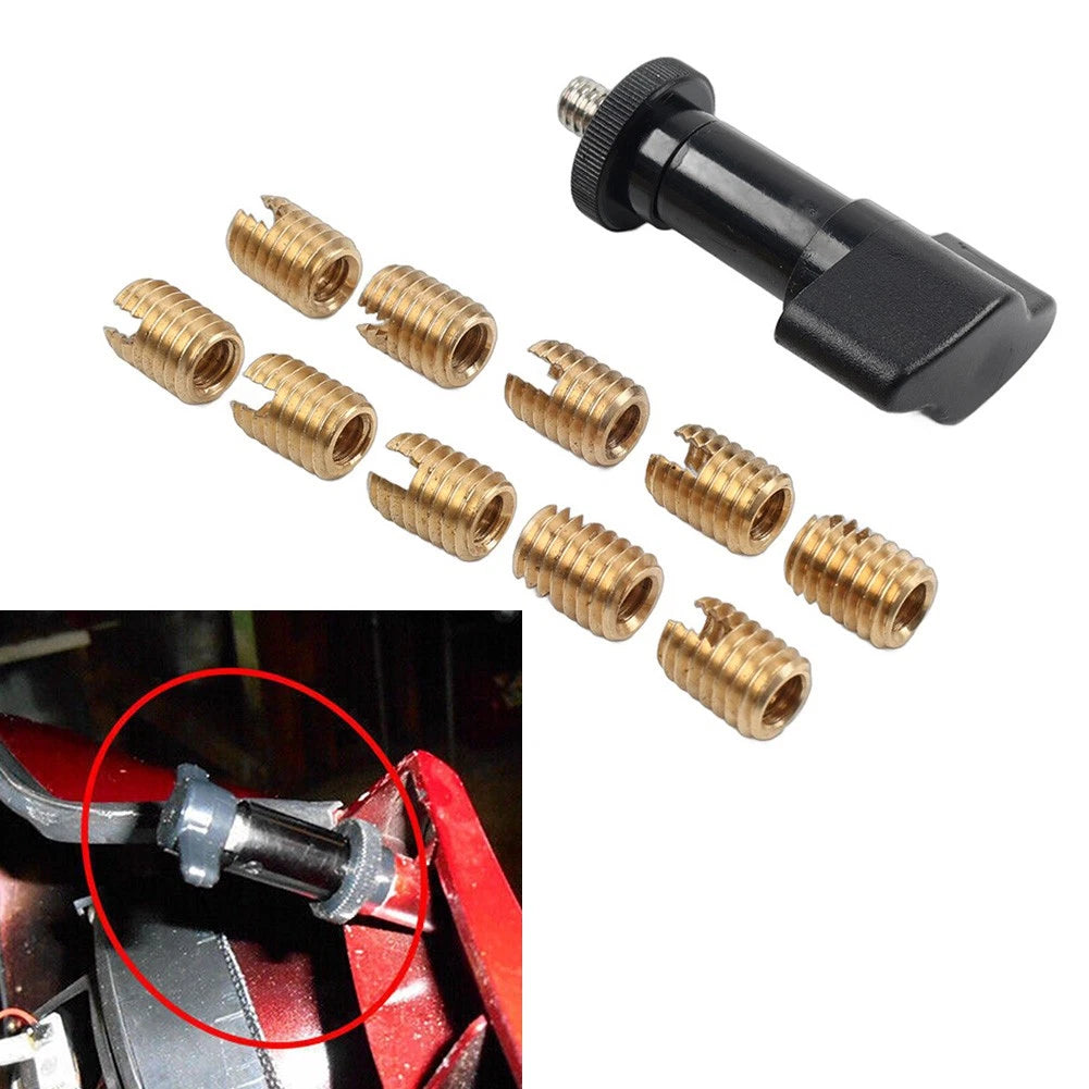 10pcs Batwing Fairing Brass Thread Inserts for Harley Touring (1997–2013)