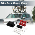Bike Fork Mount Quick Release Rack Set for Roof Carrier Aluminum Red (1)