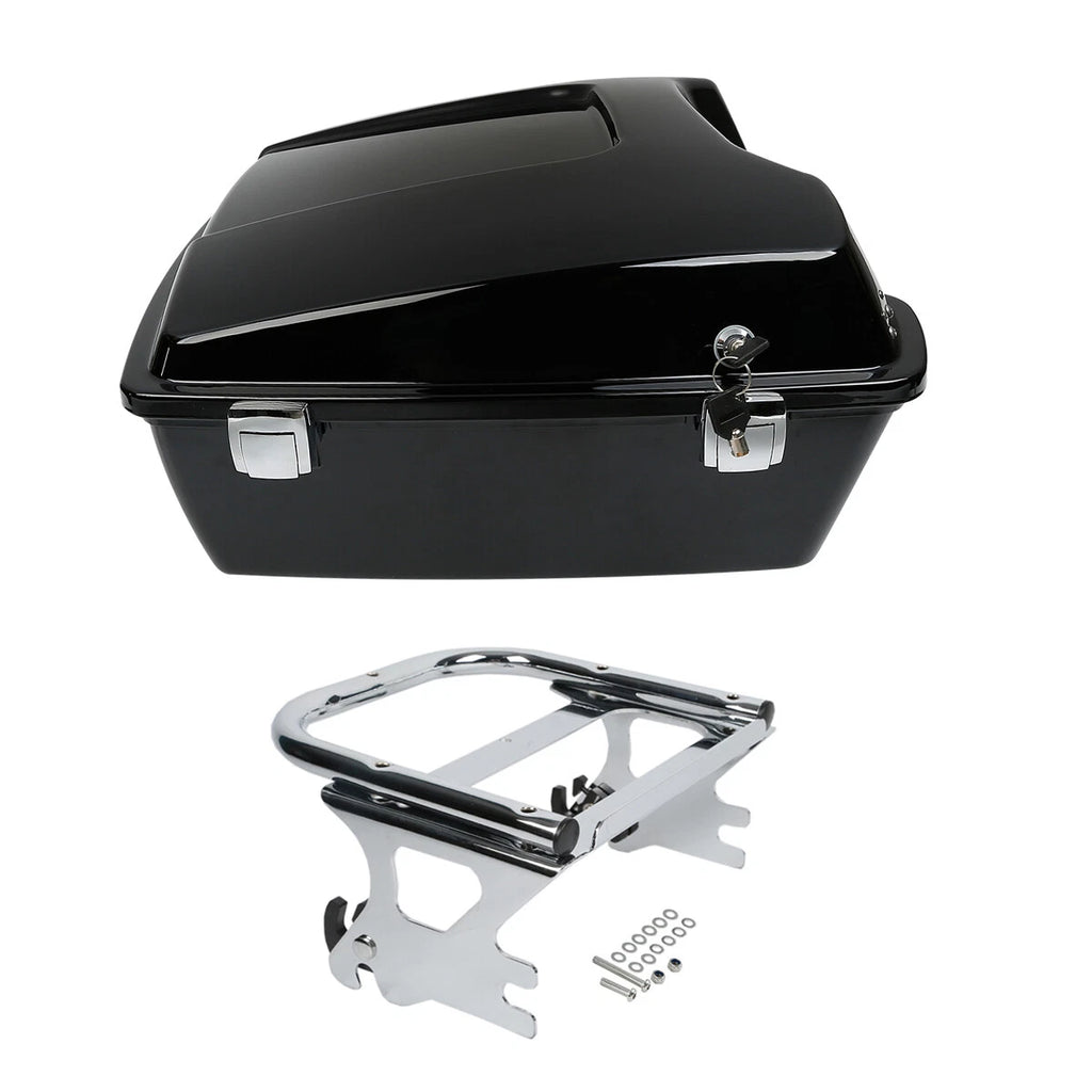 Chrome Two Up Mount Rack for Harley Touring (1997–2008)
