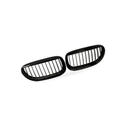 Gloss Black M-Style Front Grille for BMW 6 Series E63 (2003–2010)