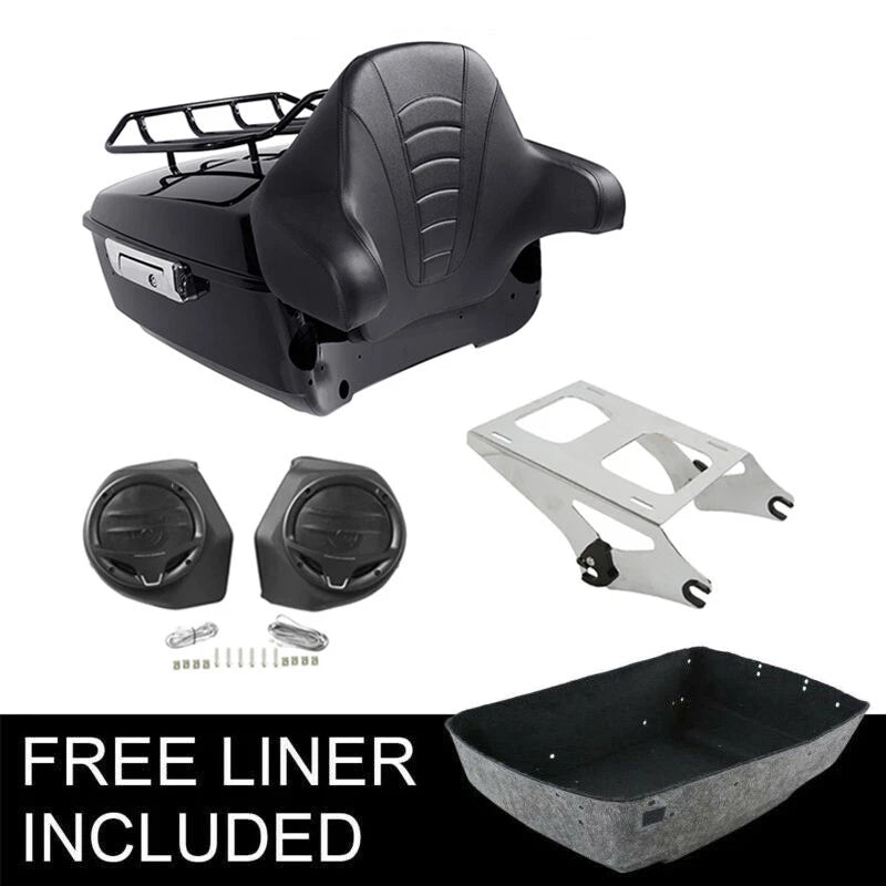 Trunk Pad Speaker Mount Rack for Harley Touring Road Glide (2014–2026)