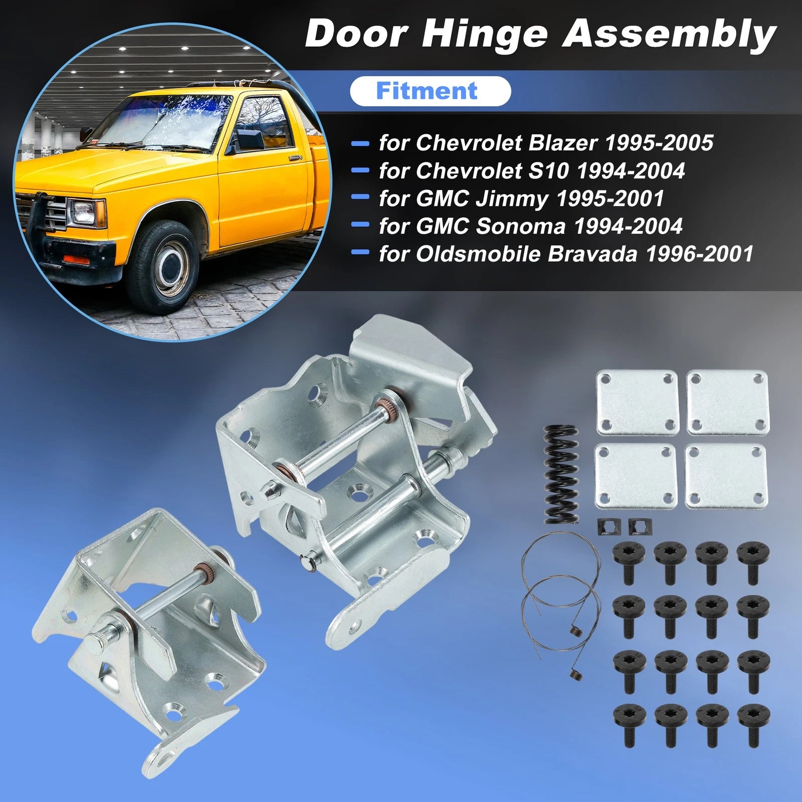 Front Left Upper Lower Door Hinge Kit for Chevy Blazer S10 (1995–2005)