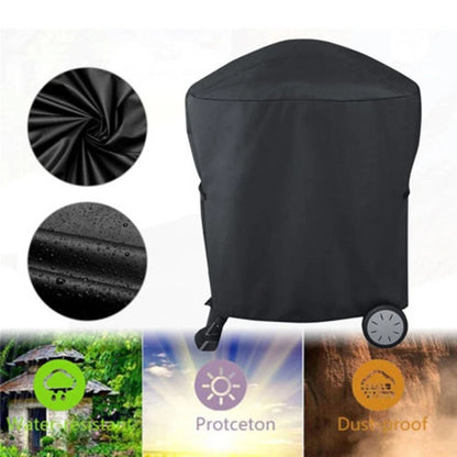 Grill Cover for Weber Q1000 Q2000 (Full Coverage 210D Oxford Cloth)