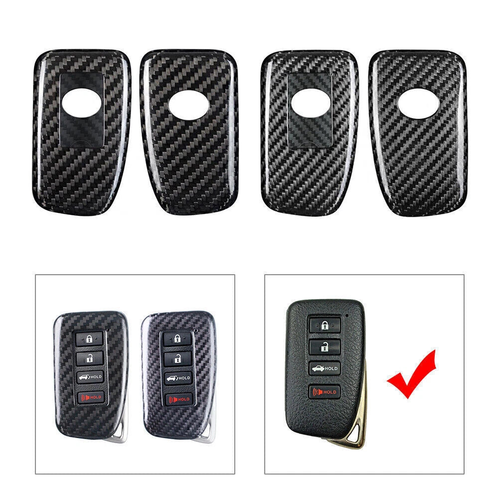 Carbon Fiber Remote Key Shell Cover Case for Lexus (2014–2017)
