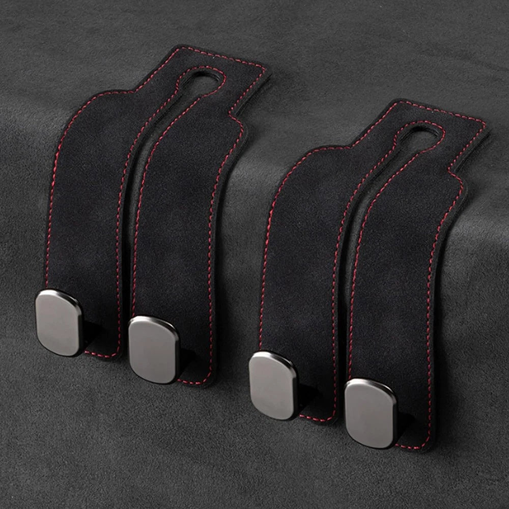 2pcs Double Headrest Purse Hooks for Handbags, Bags, Purses, Black