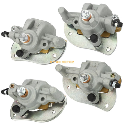 Front & Rear Brake Calipers W/Pads for Yamaha Grizzly 700 YFM700 (2007–2020)