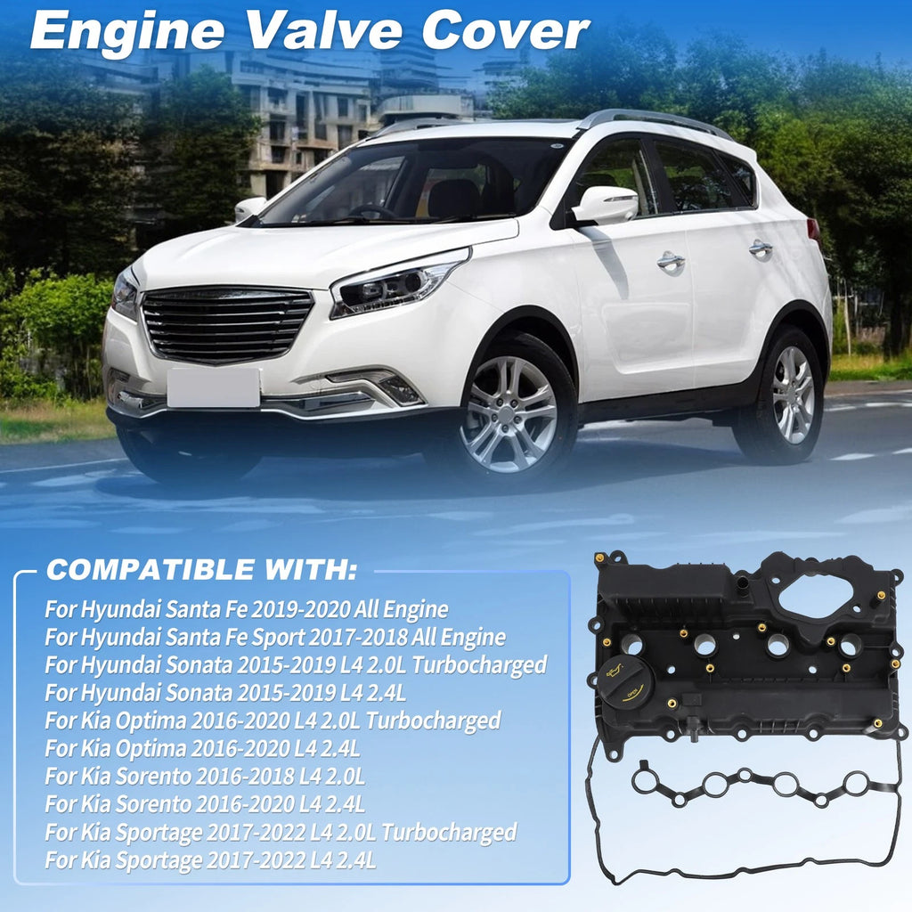 Engine Valve Cover with Gasket for Hyundai Sonata (2015–2019)