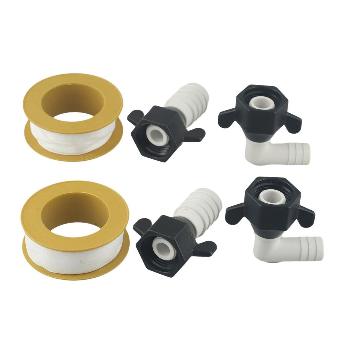 12x14 NPT Barb Elbow & Straight Water Pump Adapters for Secure Connection