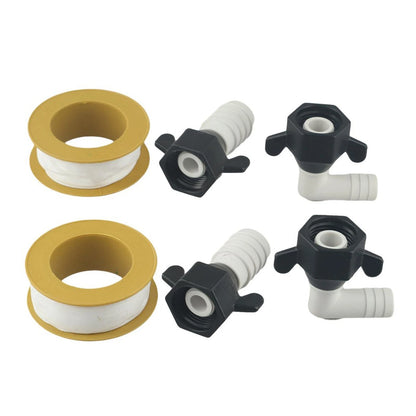 12x14 NPT Barb Elbow & Straight Water Pump Adapters for Secure Connection
