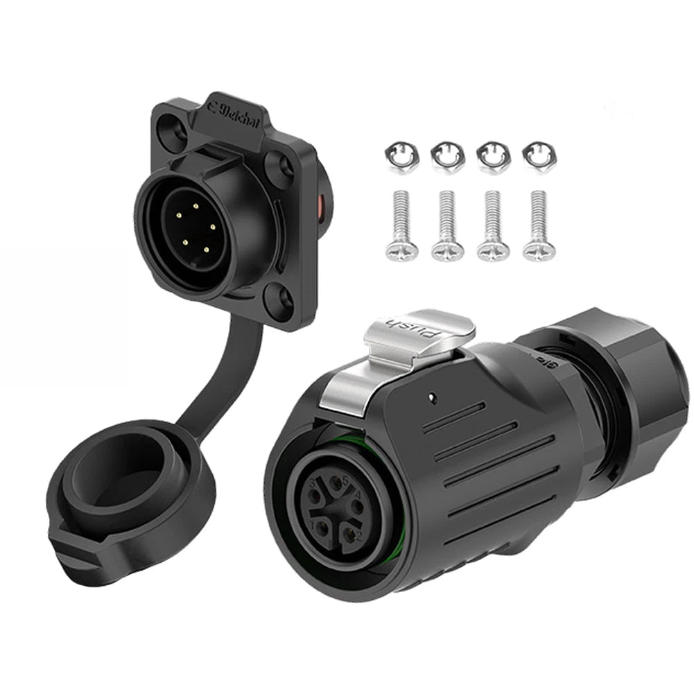 LP16 Waterproof Industrial Aviation Connector Power Socket Kit (IP68)