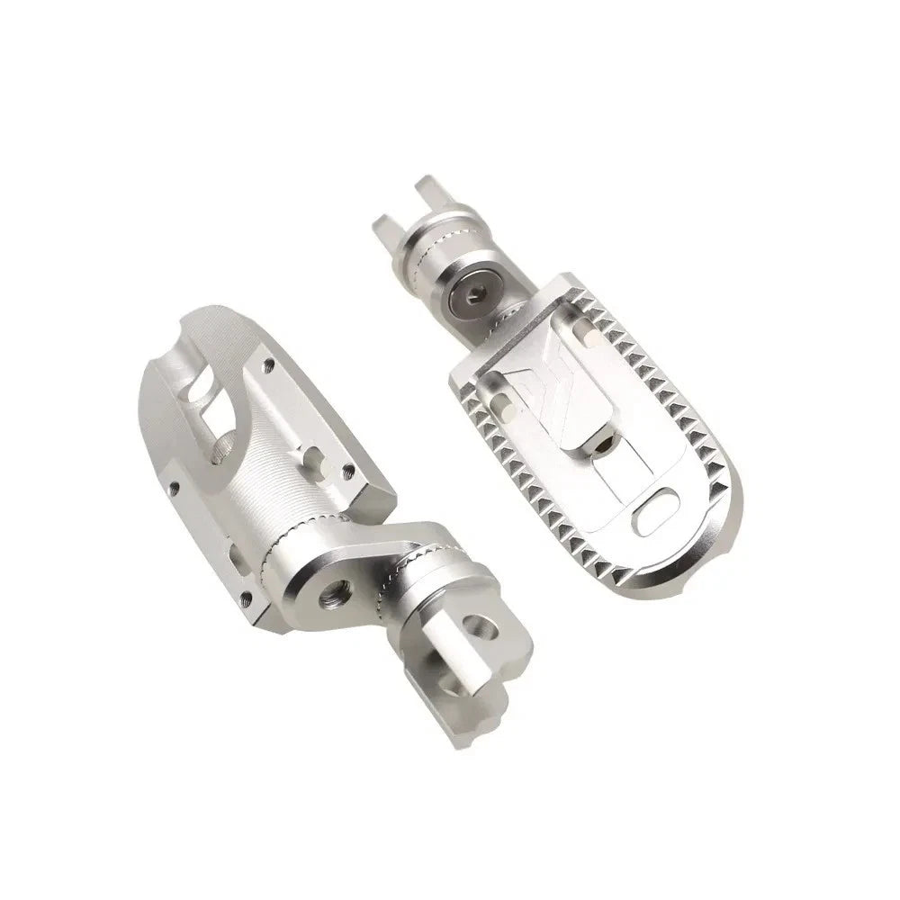 Adjustable Foot Pegs for BMW R1200GS 1300GS (2004–2023) - Silver