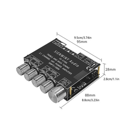 2.1CH Bluetooth 5.0 Digital Power Amplifier for Audio Systems (2010–2023)