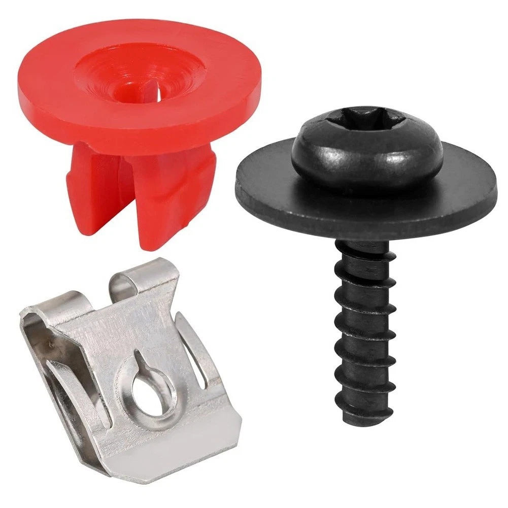 Vehicle For Splash Shield Mounting Kit T30 Torx Screws and U-Nut Anchors