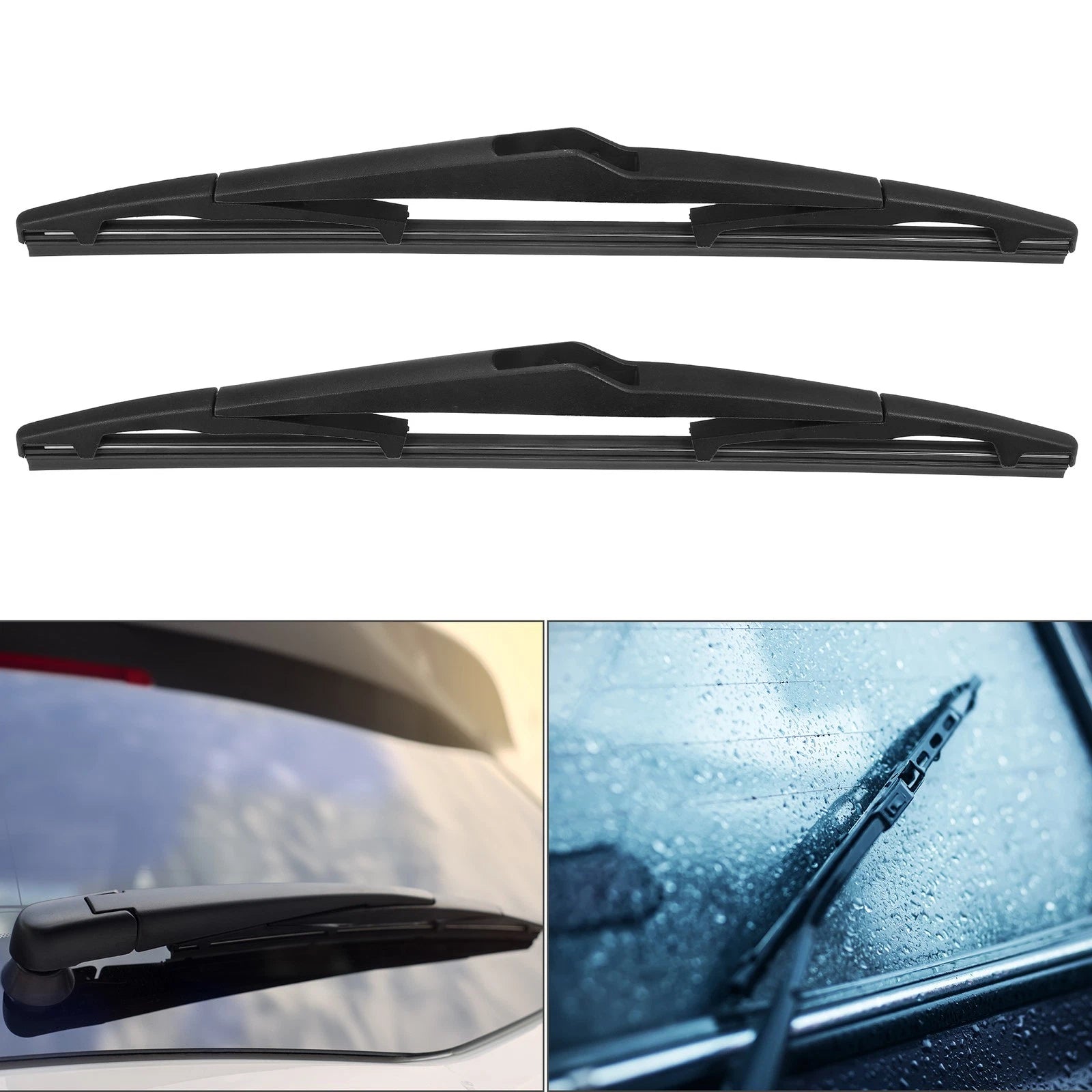 Rear Windshield Wiper Blade Pair 12 Inch for Kia Hyundai (2007–2018)