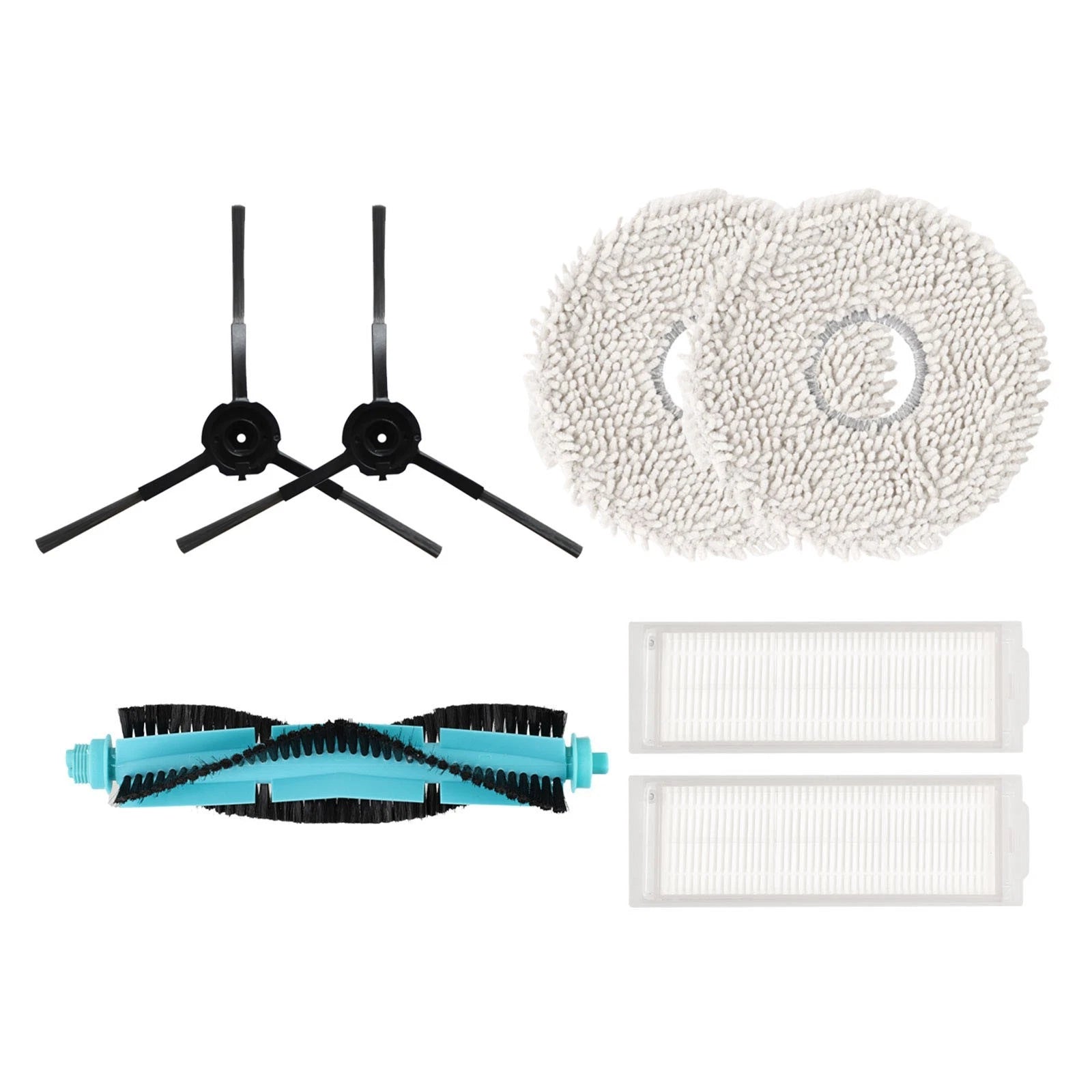 Main Side Brush Filter Mop Cloth for Cecotec Conga 11090
