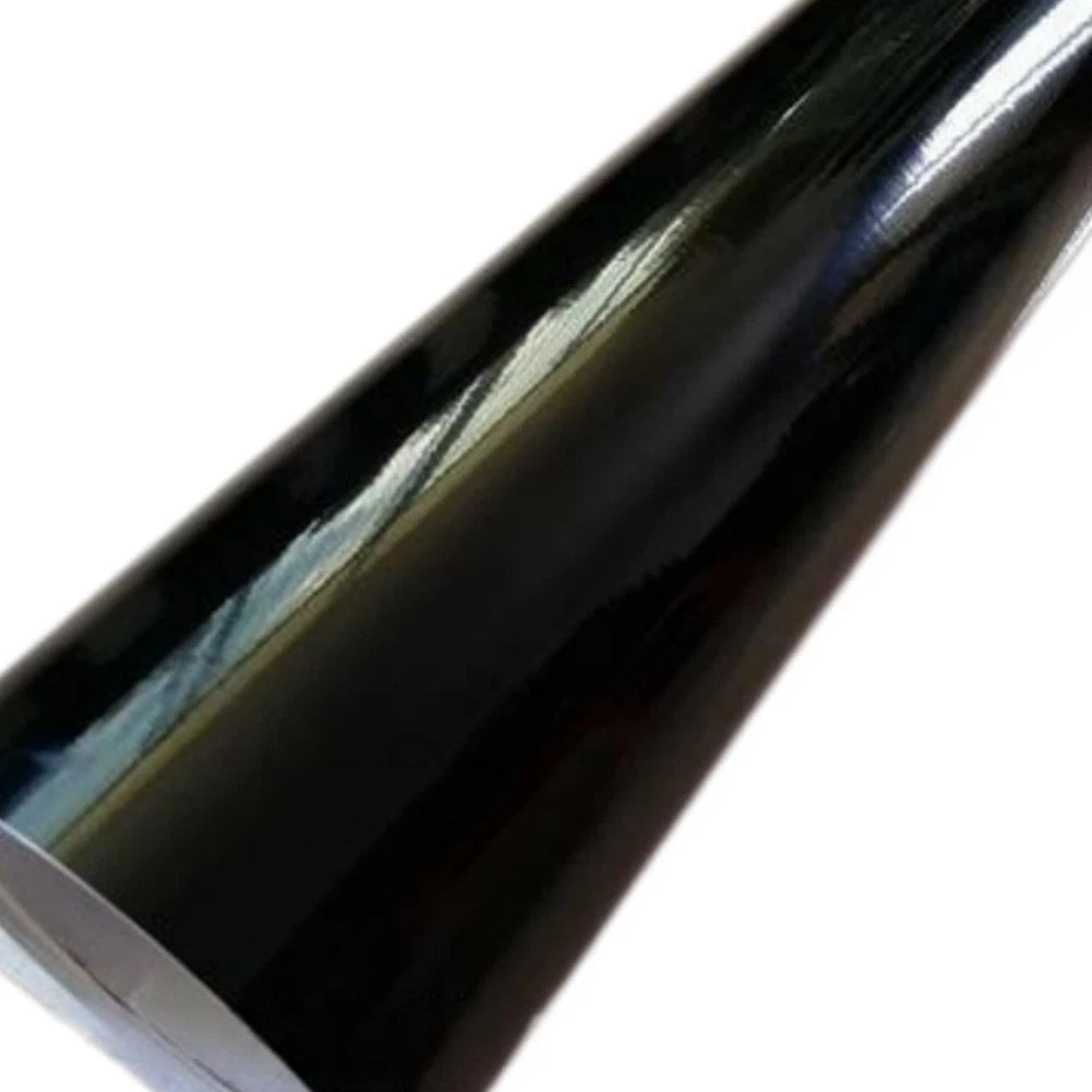 Gloss Black Car Wrap Vinyl 10cm x 10m for DIY Application (Universal)