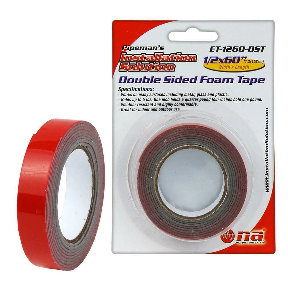 1/2 Double Sided Foam Tape for PipeMans ET1260DST (60 feet)
