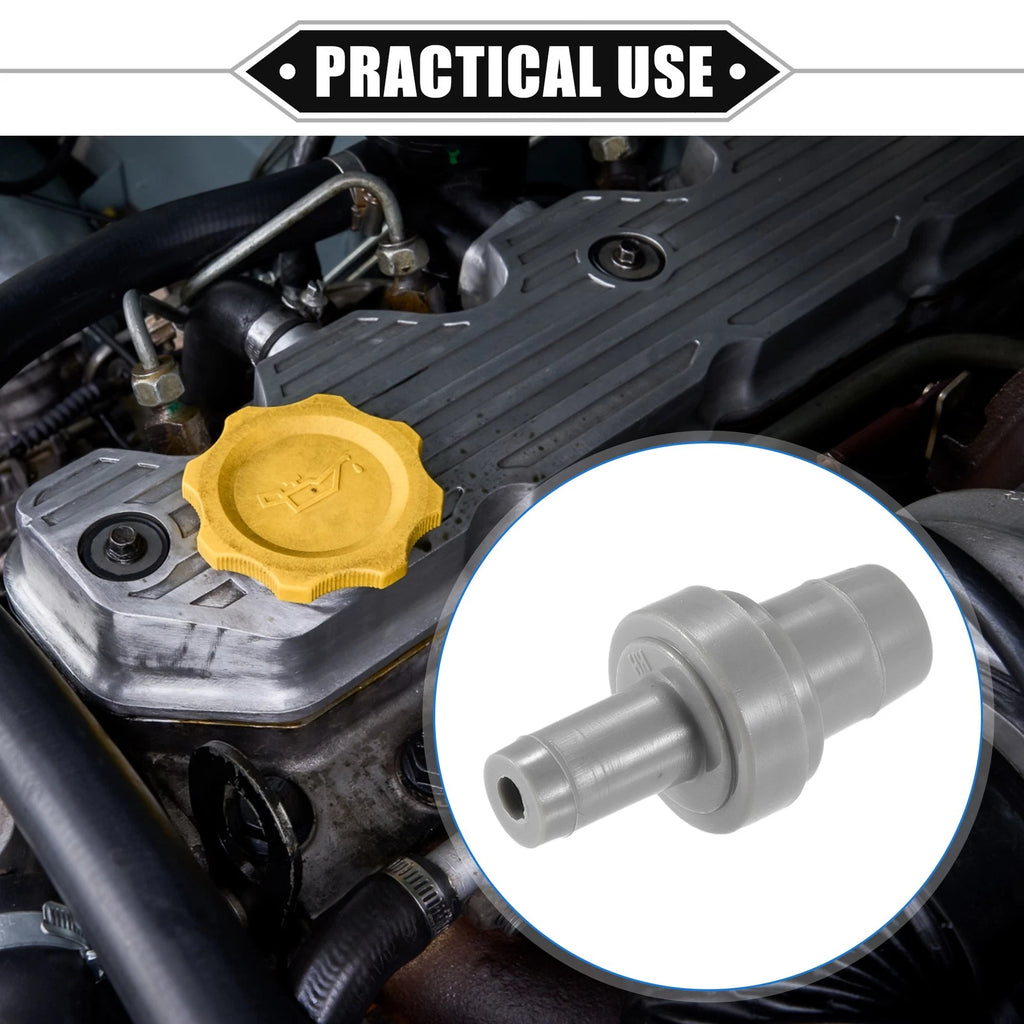 PCV Valve Replacement for Toyota Corolla (1993–1997) Durable Plastic Gray
