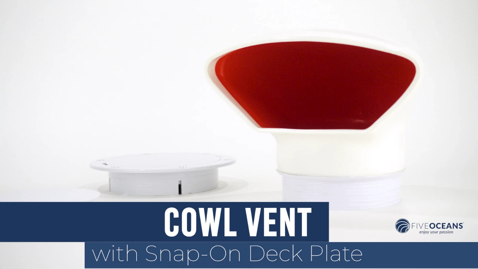 2X 3-Inch Cowl Vent with Snap-On Deck Plate for Low Profile Vehicles